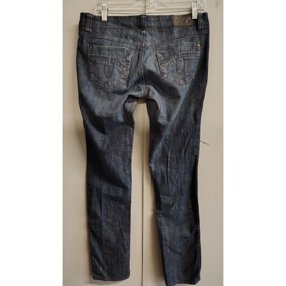 Level 99 Women's Size 30 Dark Wash Blue Denim Skinny Jeans - Picture 2 of 13